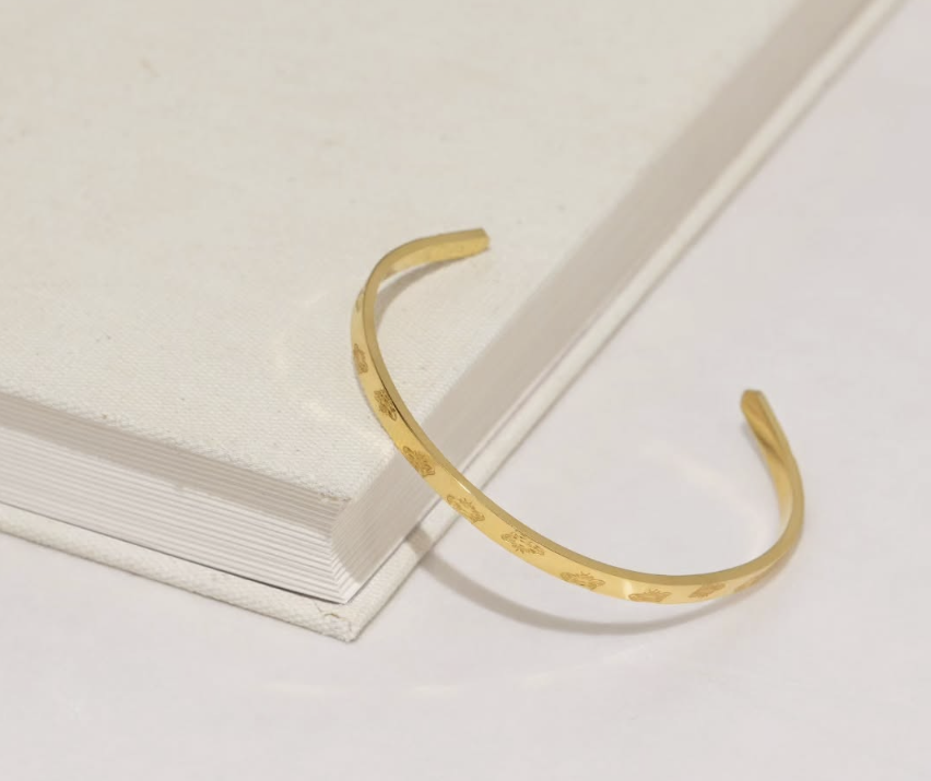 Golden Honeybee Cuff
